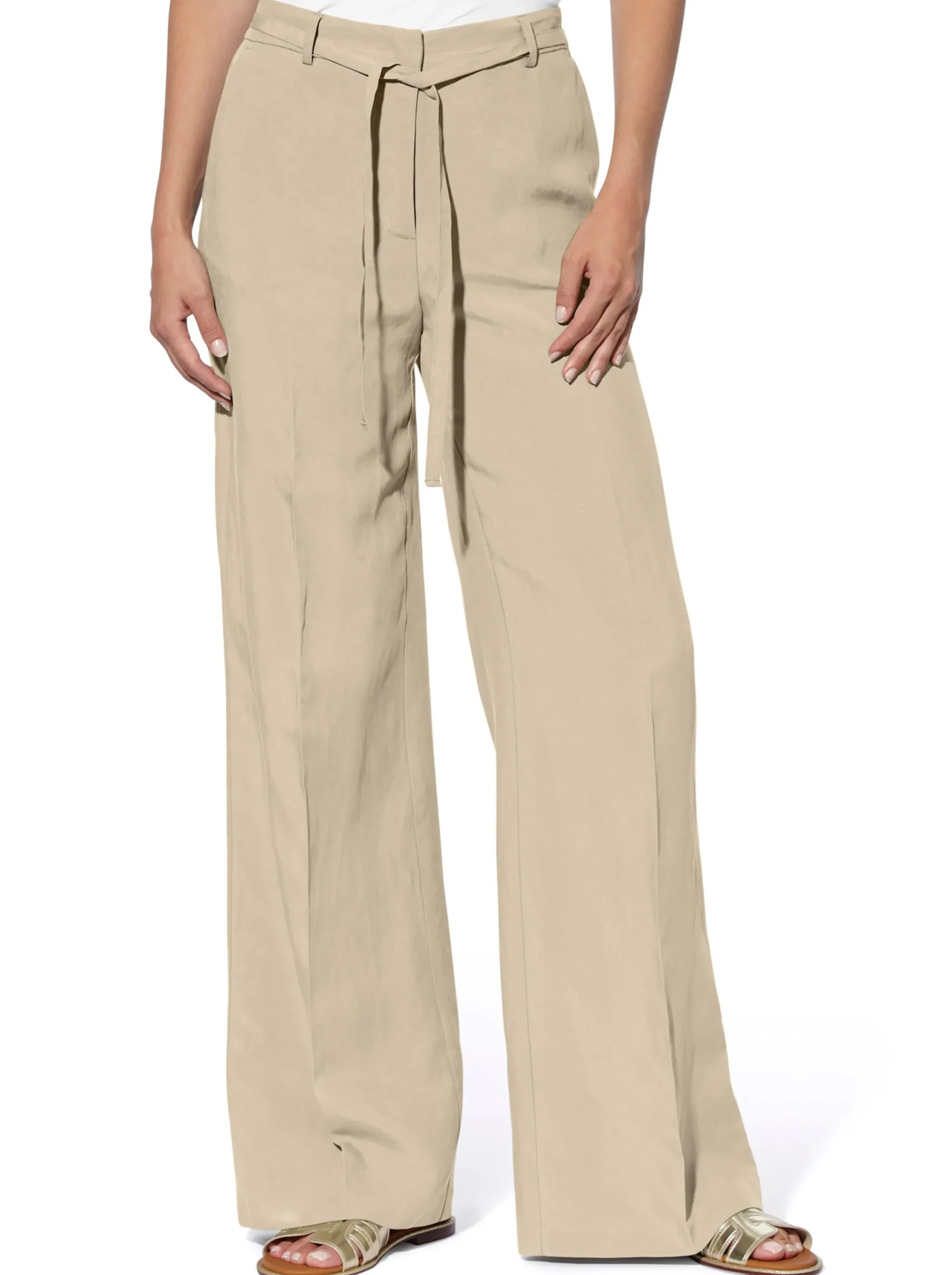 Hosen|heine Leinenhose sand