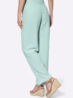 Hosen|heine Leinenhose kalkmint