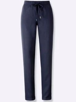 Strandmode|heine Leinenhose marine
