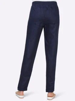 Strandmode|heine Leinenhose marine