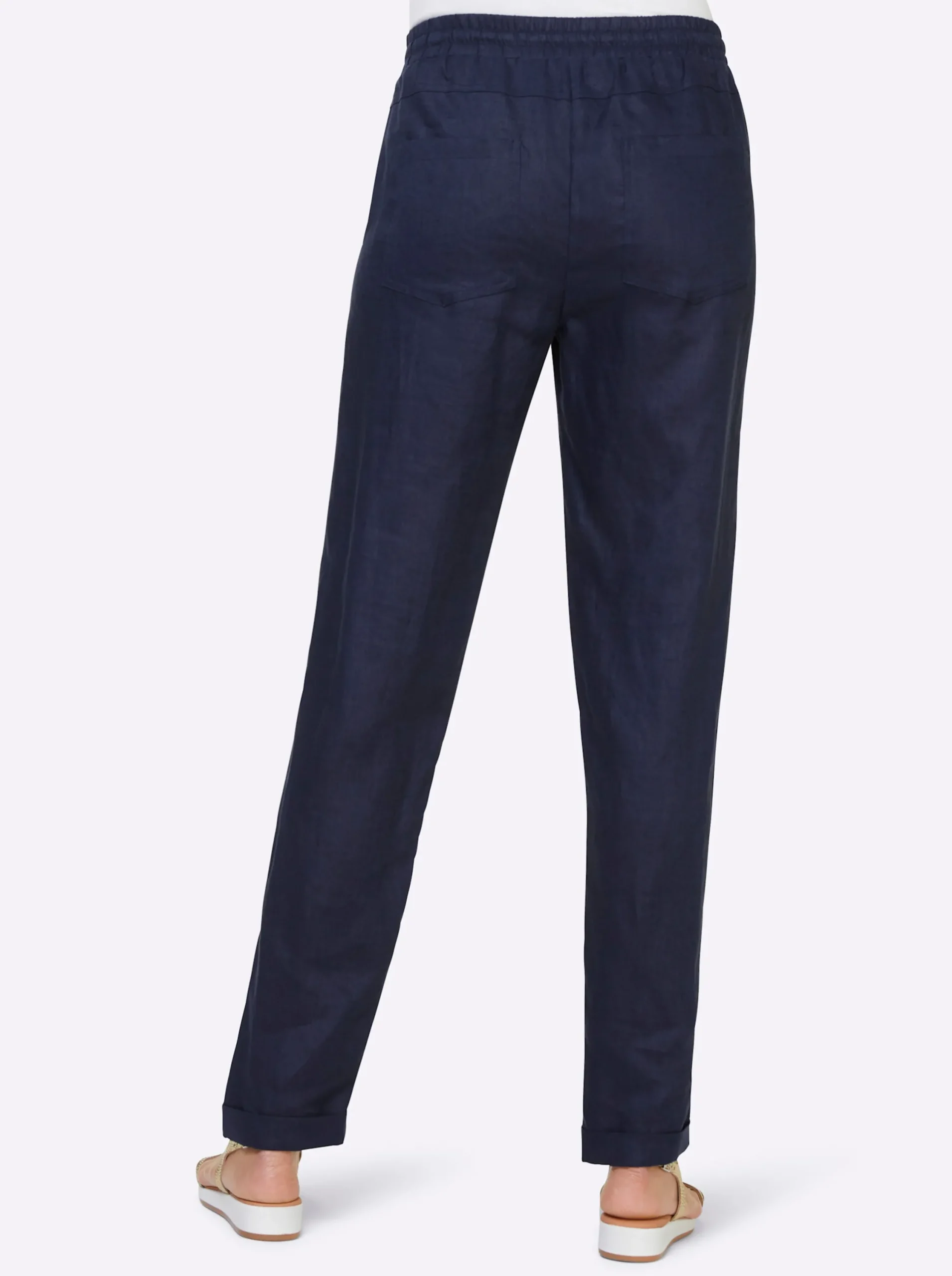 Strandmode|heine Leinenhose marine