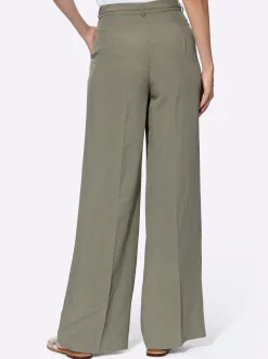 Hosen|heine Leinenhose khaki