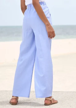 Hosen|Buffalo Leinenhose blau