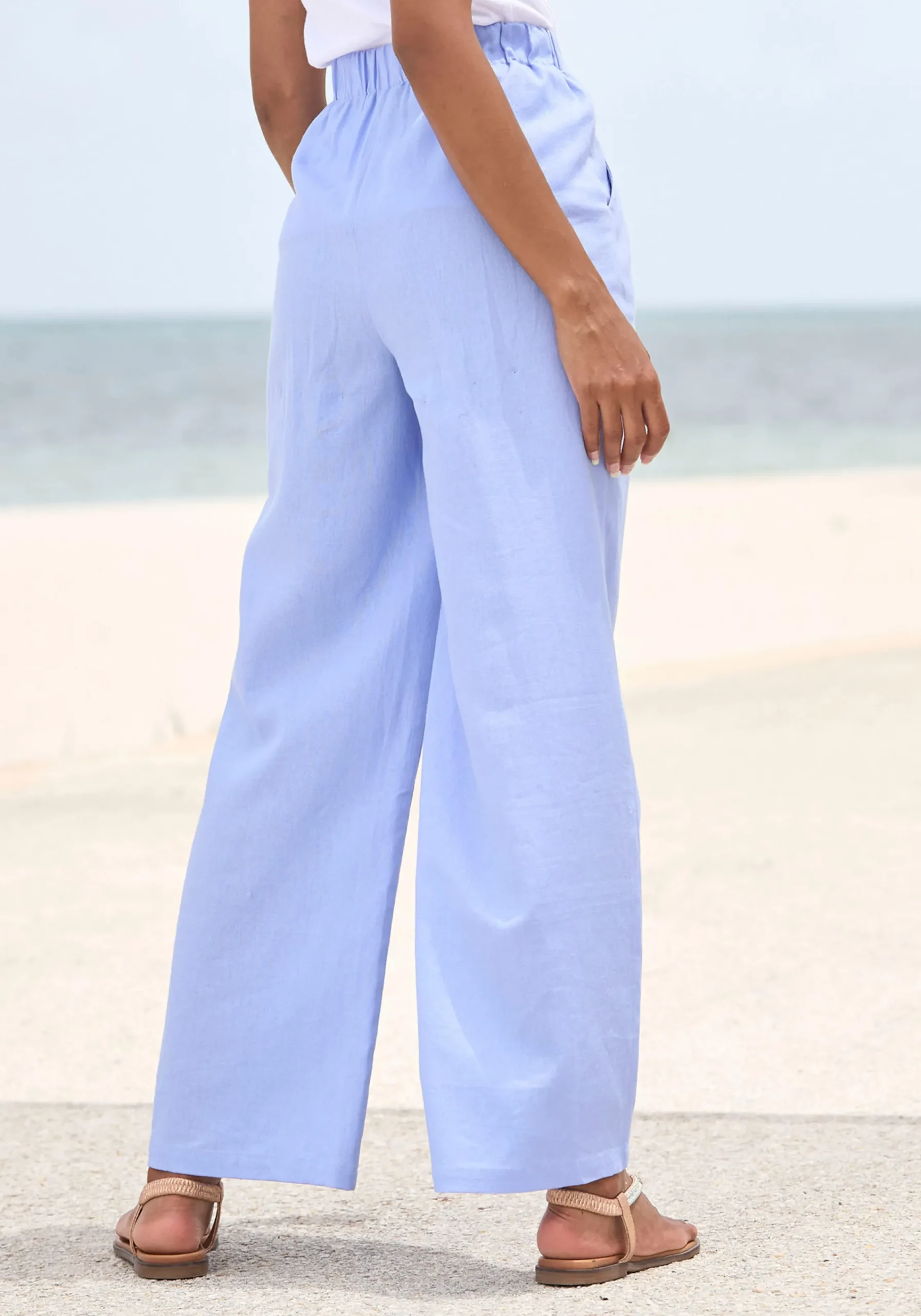 Hosen|Buffalo Leinenhose blau
