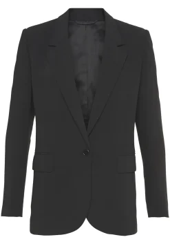 Blazer|LASCANA Longblazer schwarz