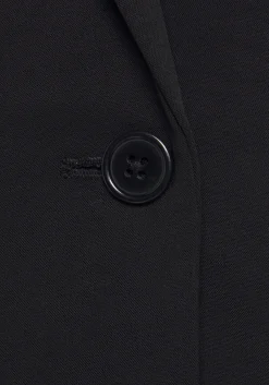 Blazer|LASCANA Longblazer schwarz