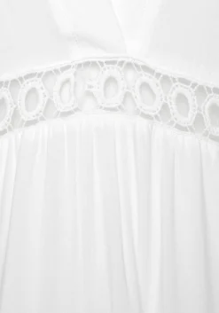 Strandmode|Blusen|LASCANA Longbluse offwhite
