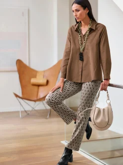 Blusen|heine Longbluse braun