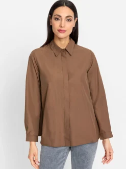 Blusen|heine Longbluse braun