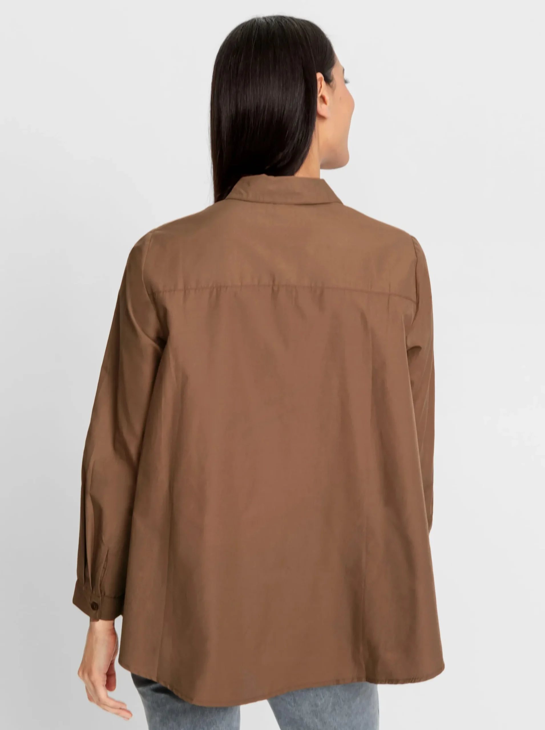 Blusen|heine Longbluse braun