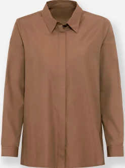 Blusen|heine Longbluse braun