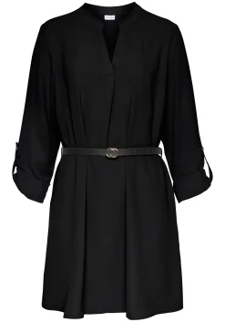 Blusen|LASCANA Longbluse schwarz