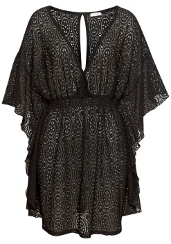 Strandmode|Blusen|LASCANA Longbluse schwarz