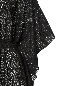 Strandmode|Blusen|LASCANA Longbluse schwarz