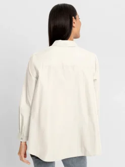 Blusen|heine Longbluse champagner