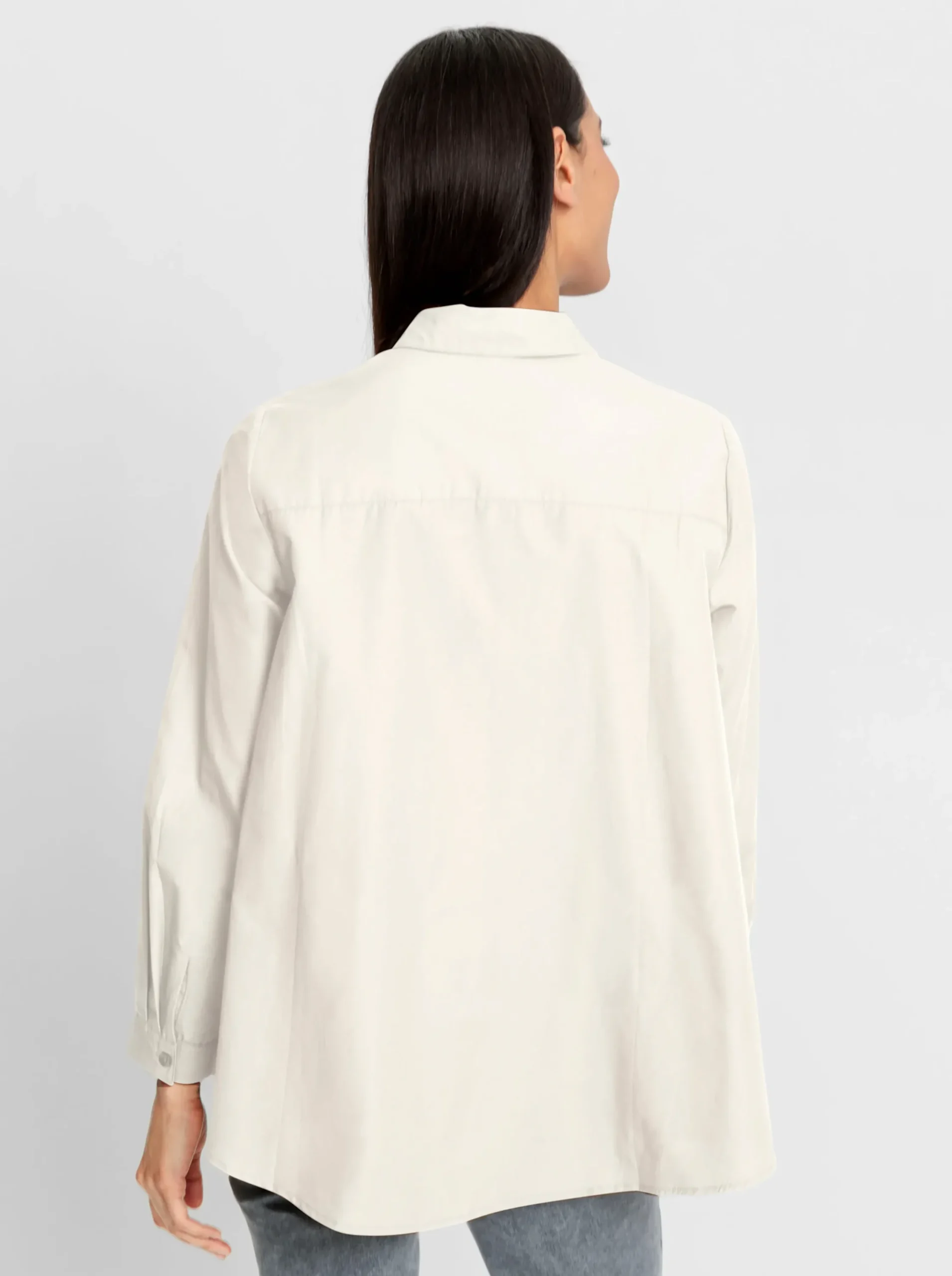 Blusen|heine Longbluse champagner