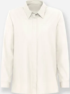 Blusen|heine Longbluse champagner