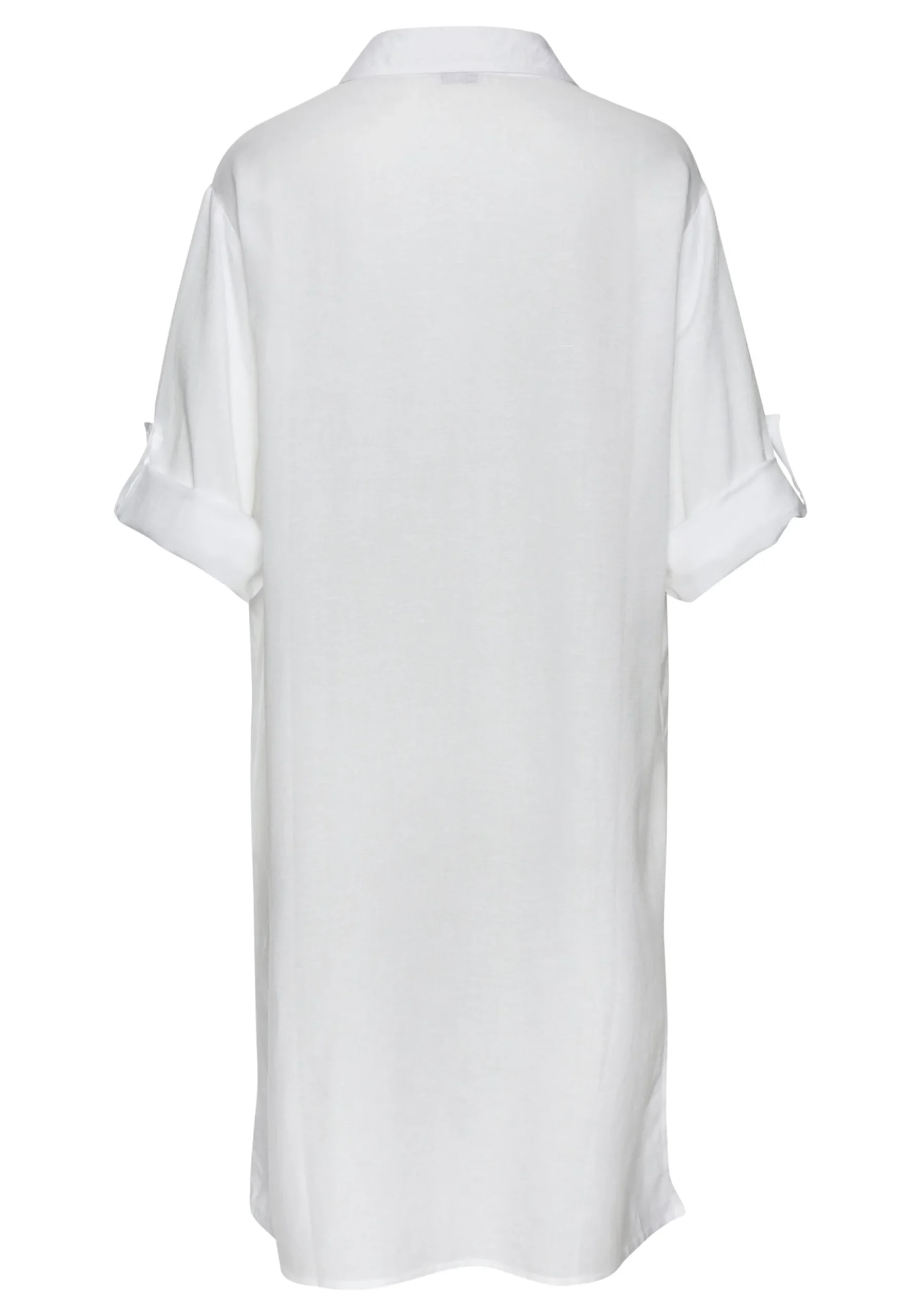 Blusen|LASCANA Longbluse weiß