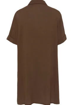 Blusen|LASCANA Longbluse braun