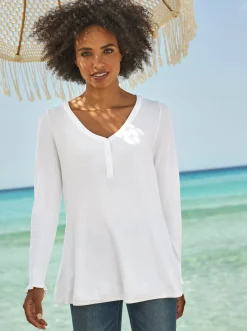 Pullover|heine Longpullover ecru