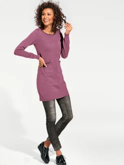 Pullover|heine Longpullover mit Cut-Outs hinten mauve