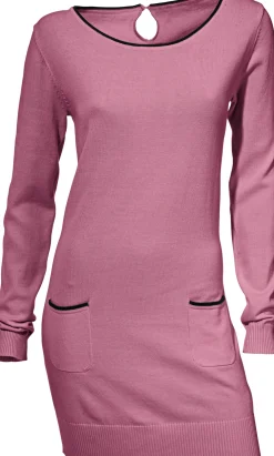 Pullover|heine Longpullover mit Cut-Outs hinten mauve