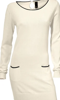 Pullover|heine Longpullover mit Cut-Outs hinten ecru