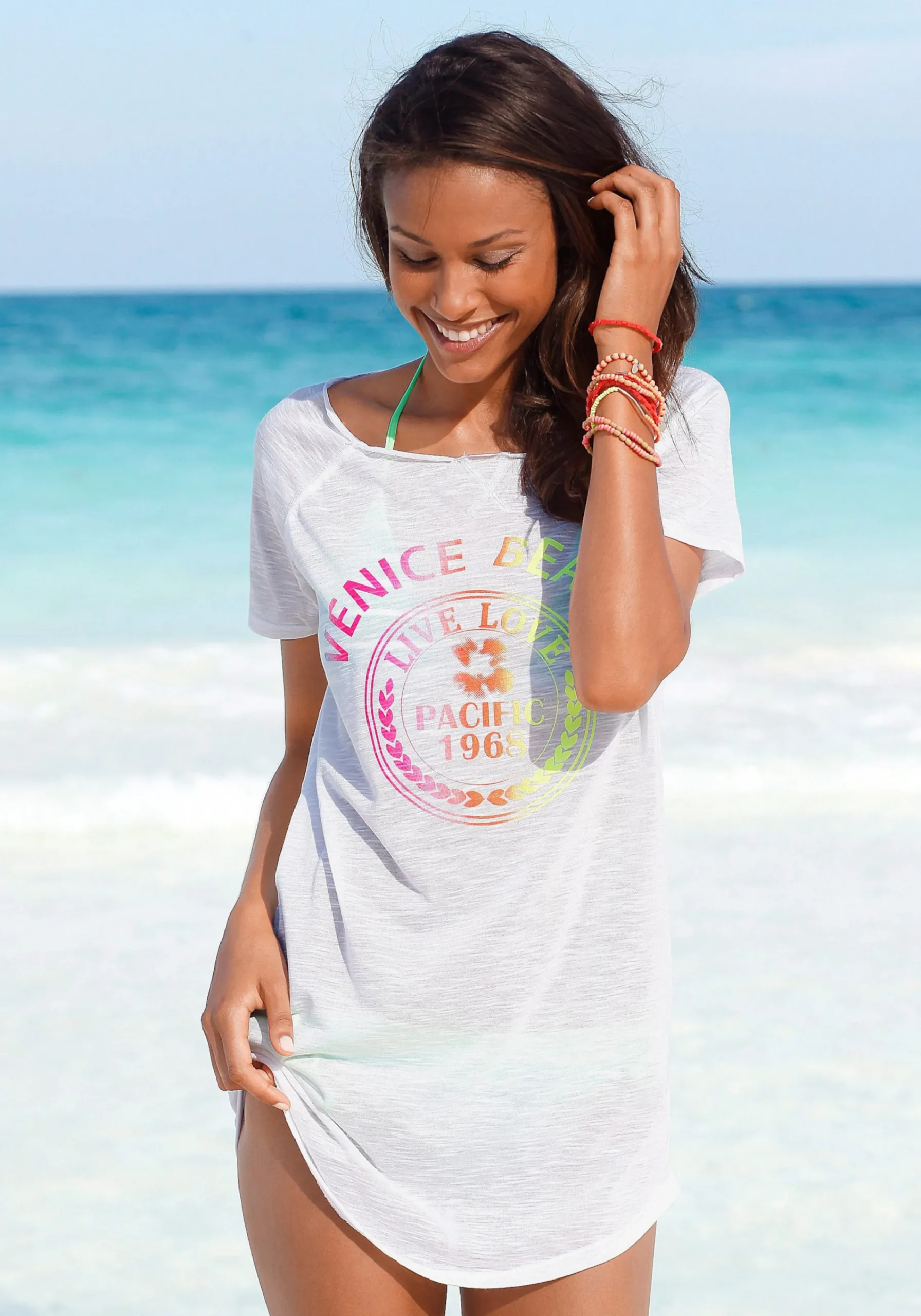 Shirts|Venice Beach Longshirt weiß