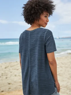 Strandmode|heine Longshirt rauchblau