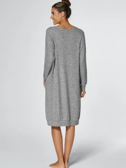 Homewear|Homewear|feel good Longshirt hellgrau-meliert