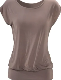 Strandmode|Shirts|LASCANA Longshirt taupe