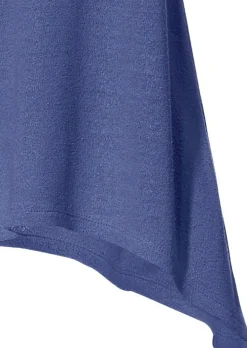 Basics|Shirts|heine Longshirt aus Bourette-Seide bleu