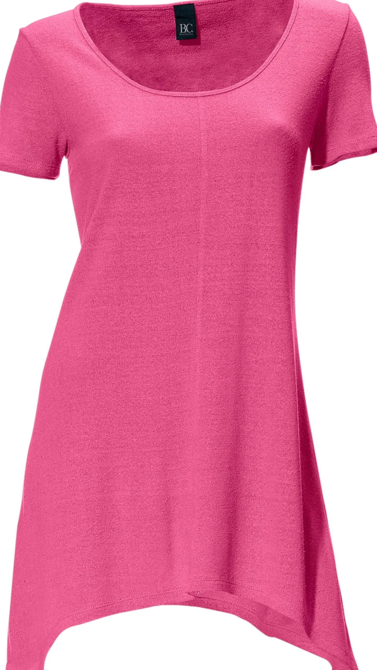 Shirts|heine Longshirt aus Bourette-Seide pink