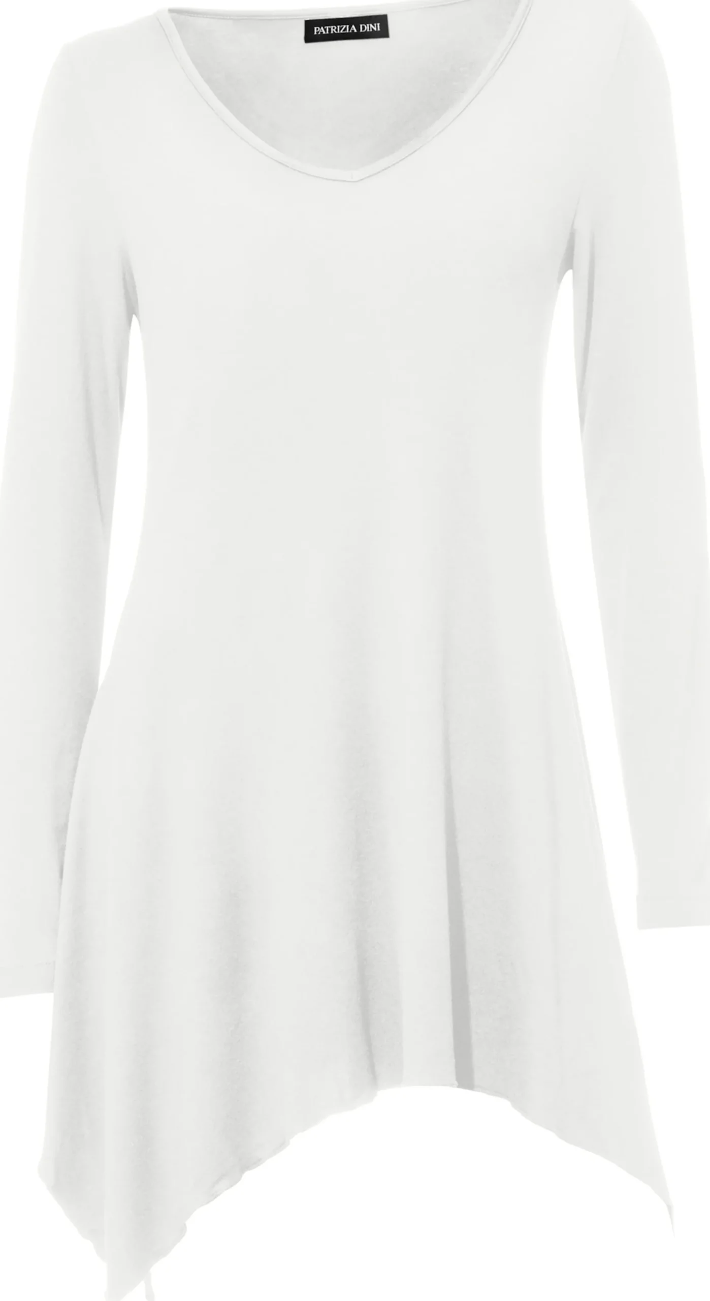 Shirts|heine Longshirt im Zipfel-Look offwhite