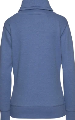 Homewear|Pullover| Longsweatshirt jeans-meliert