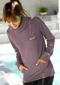 Pullover|Shirts| Longsweatshirt mauve-meliert