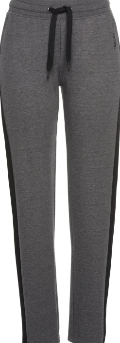 Homewear|Homewear| Loungehose anthrazit-meliert-schwarz