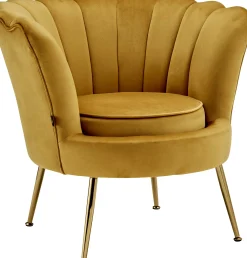 Sessel|Leonique Loungesessel goldfarben