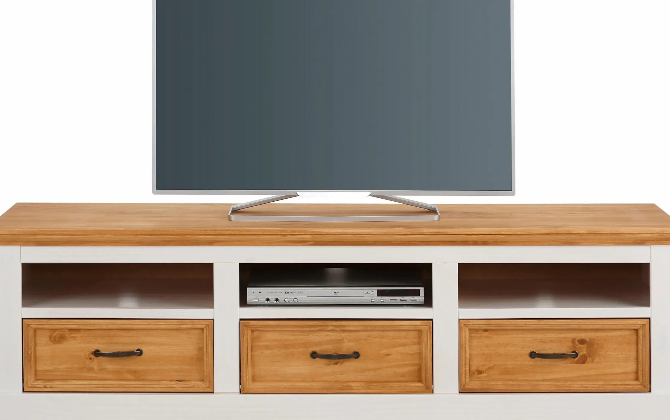 Side- & Highboards|Home affaire Lowboard weiß/natur