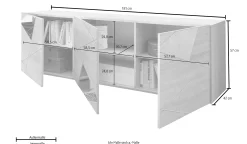Side- & Highboards|INOSIGN Lowboard weisshochglanzlack