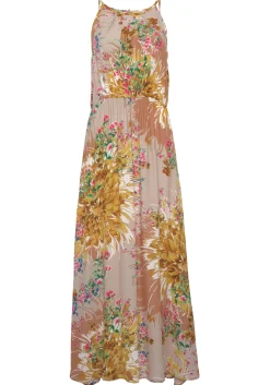 Strandkleider|Kleider|LASCANA Maxikleid sand-gelbbedruckt