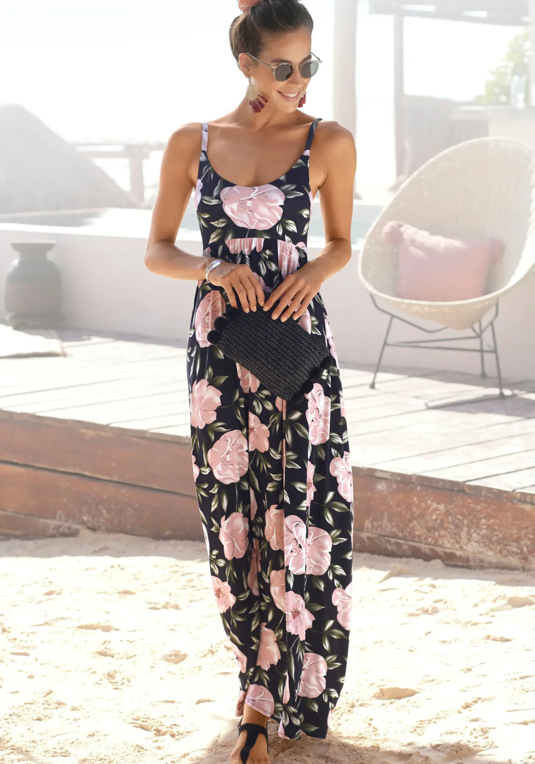 Kleider|s.Oliver Maxikleid bedruckt