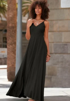Kleider|LASCANA Maxikleid schwarz