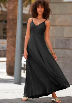 Kleider|LASCANA Maxikleid schwarz
