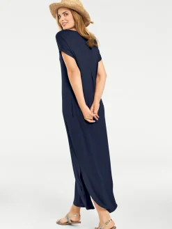 Strandkleider|Basics|heine Maxikleid marine