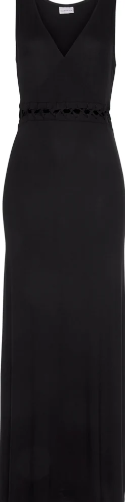 Strandkleider|Kleider|LASCANA Maxikleid schwarz