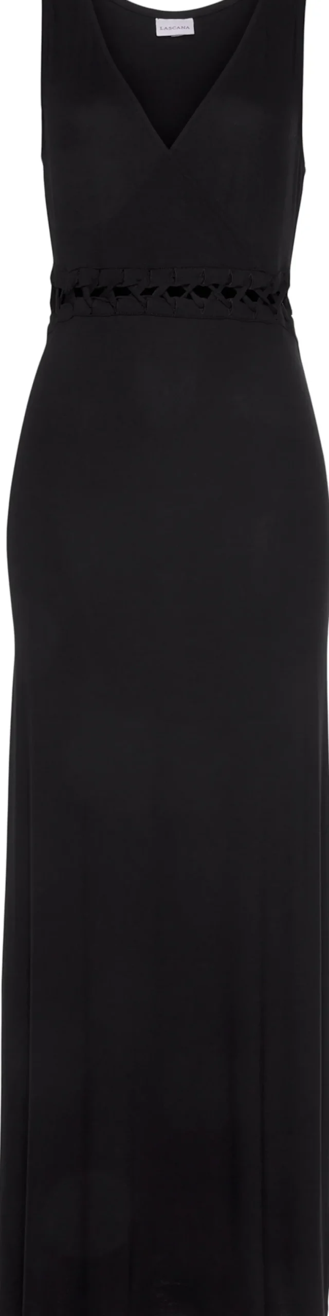 Strandkleider|Kleider|LASCANA Maxikleid schwarz