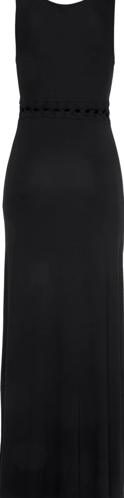 Strandkleider|Kleider|LASCANA Maxikleid schwarz