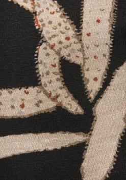 Strandkleider|s.Oliver Maxikleid schwarz-taupebedruckt