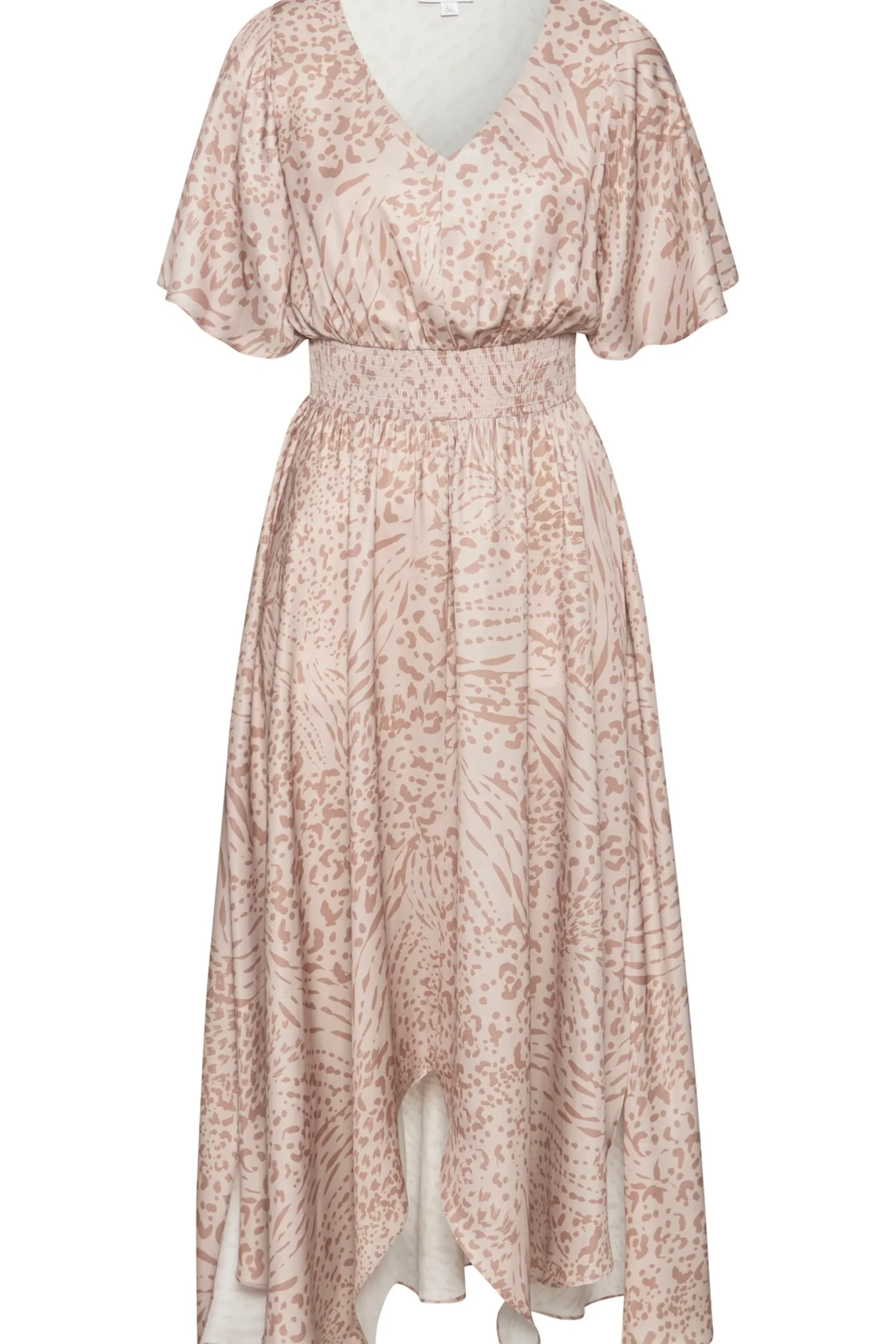 Strandkleider|Kleider|LASCANA Maxikleid sand-beigebedruckt